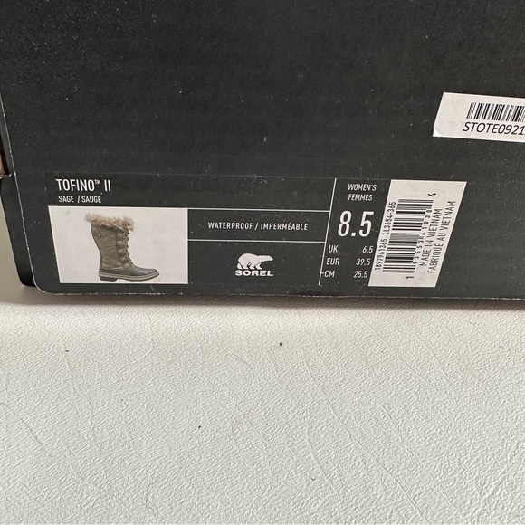 Sorel Waterproof Torino ll Winter Boots Sage Green 8.5 - Picture 9 of 11